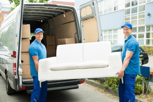 Removals van ready for a local move in Eelpieisland