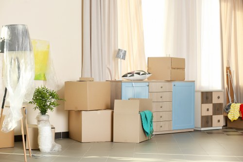 Removal van ready for a local move in Eelpieisland