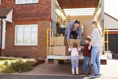 House removal team preparing a local move in Eelpieisland