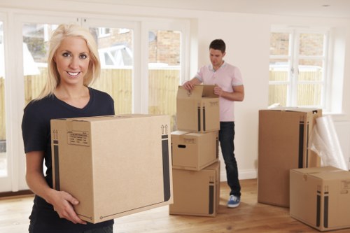 Careful loading and unloading during a removal service
