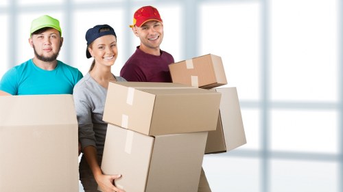 Van unloading items at a residential property in Eelpieisland