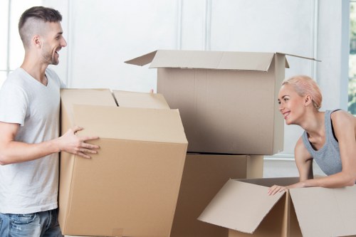 Prepared items ready for furniture pick-up service